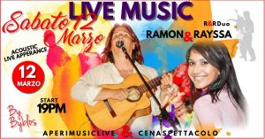 Con Ramon & Rayssa – AperiLive & CenaSpettacolo – FANTASTICOMARZO Con Ramon & Rayssa - AperiLive & CenaSpettacolo - FANTASTICOMARZO