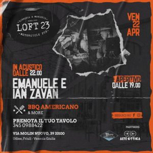 Emanuele al Loft23 Udine Emanuele al Loft23 Udine