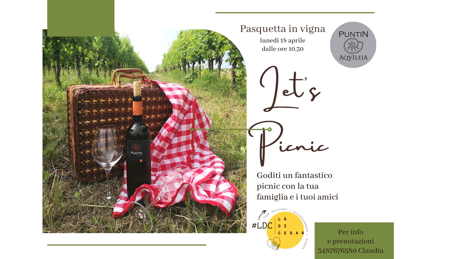 Let's picnic, Pasquetta in vigna