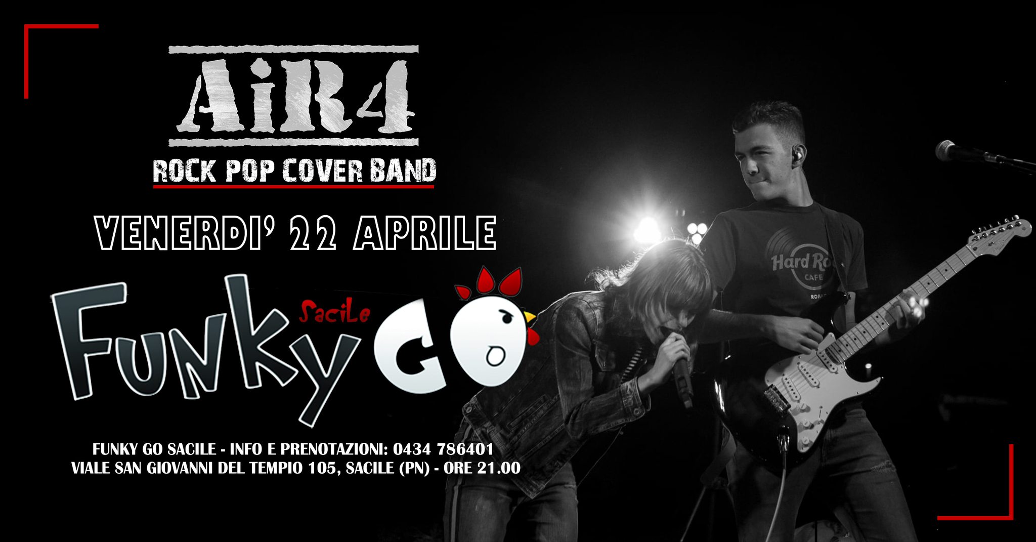 AiR4 live al Funky Go Sacile