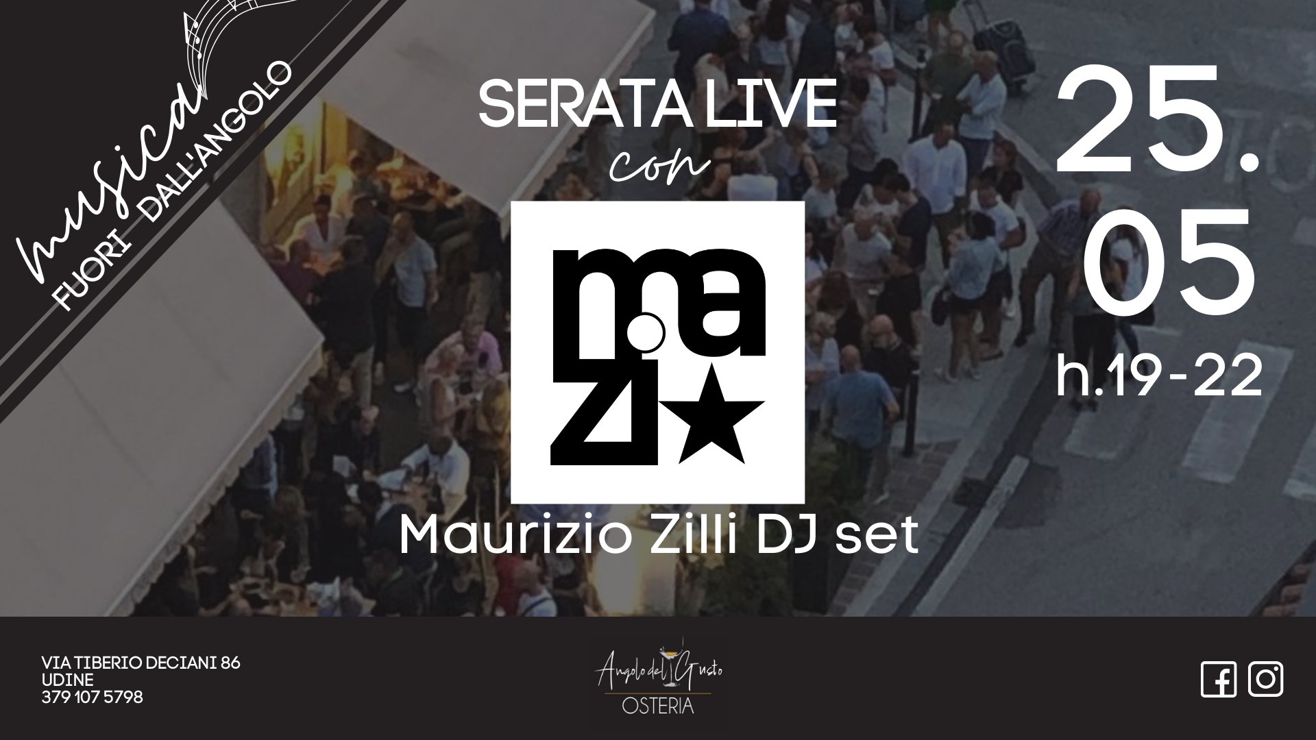 Musica fuori dall'Angolo | Serata live con Maurizio Zilli DJ set - Musica fuori dall'Angolo, Serata live con Maurizio Zilli DJ set