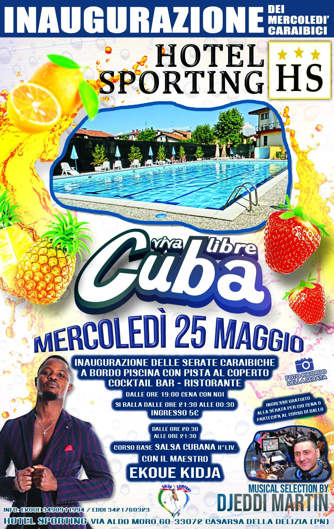 Hotel SPORTING • Inaugurazione dei Mercoledì Caraibici • A bordo Piscina - Hotel SPORTING, Inaugurazione dei Mercoledì Caraibici, A bordo Piscina