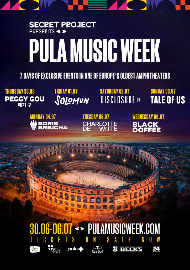 Secret Project presents PULA MUSIC WEEK programma