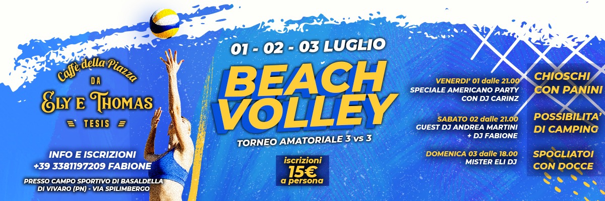 2° Beach Volley, Caffè della Piazza Tesis 2° Beach Volley, Caffè della Piazza Tesis