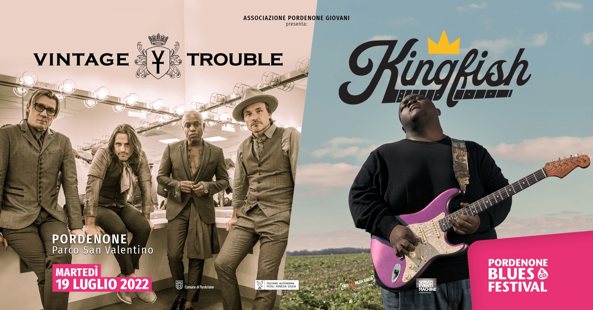 Vintage Trouble e Christone Kingfish Ingram live a Pordenone - Vintage Trouble e Christone Kingfish Ingram, Pordenone