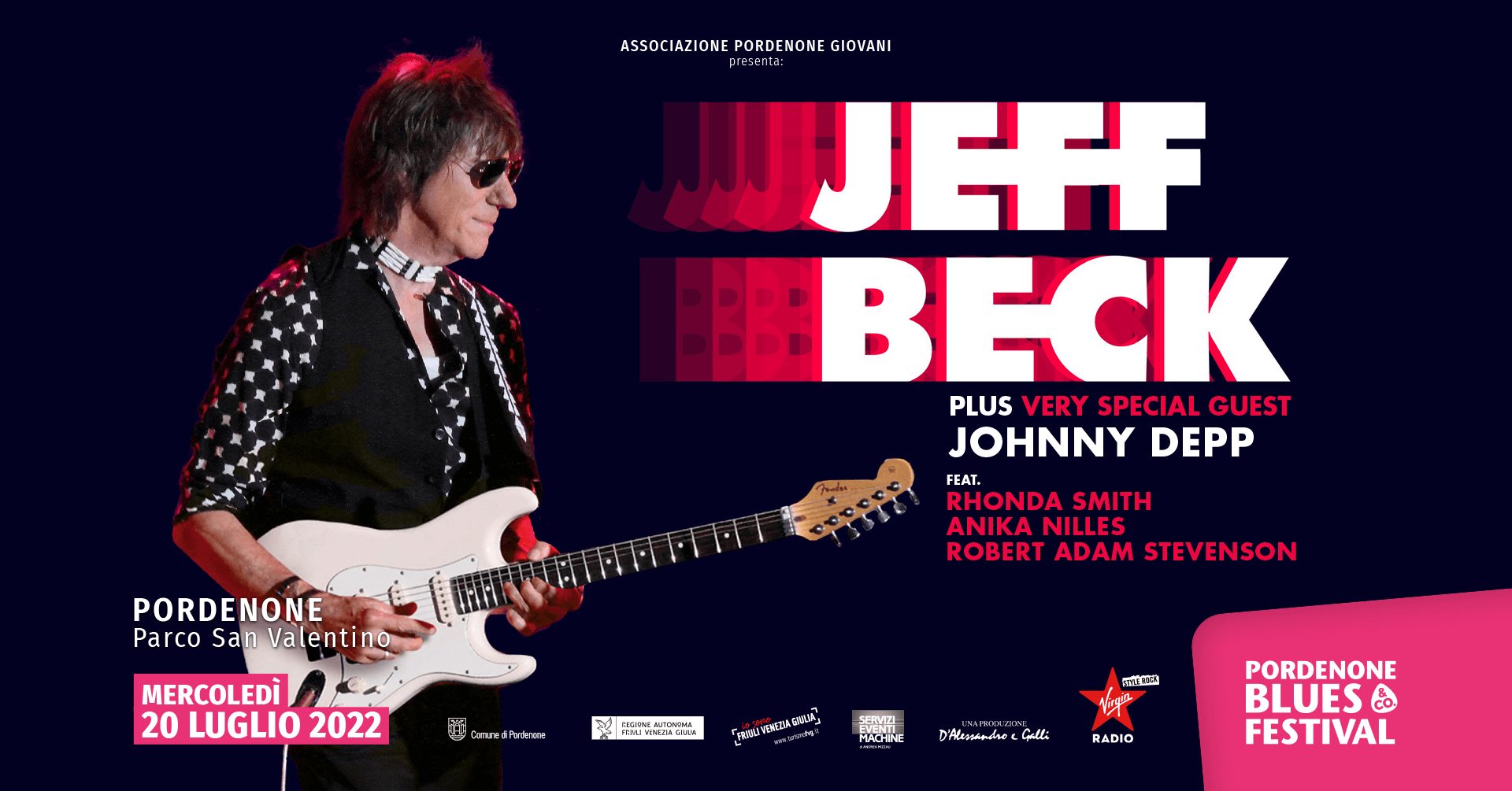 Jeff Beck plus Very Special Guest live, Pordenone