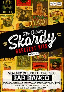 Sir Oliver Skardy in Greatest Hits, Bar Bianco, Piancavallo Sir Oliver Skardy in Greatest Hits, Bar Bianco, Piancavallo