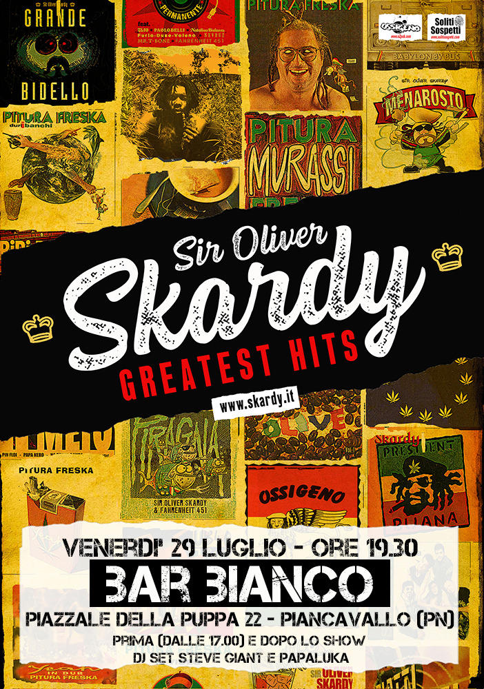 Sir Oliver Skardy in Greatest Hits al Bar Bianco Piancavallo - Sir Oliver Skardy in Greatest Hits, Bar Bianco, Piancavallo