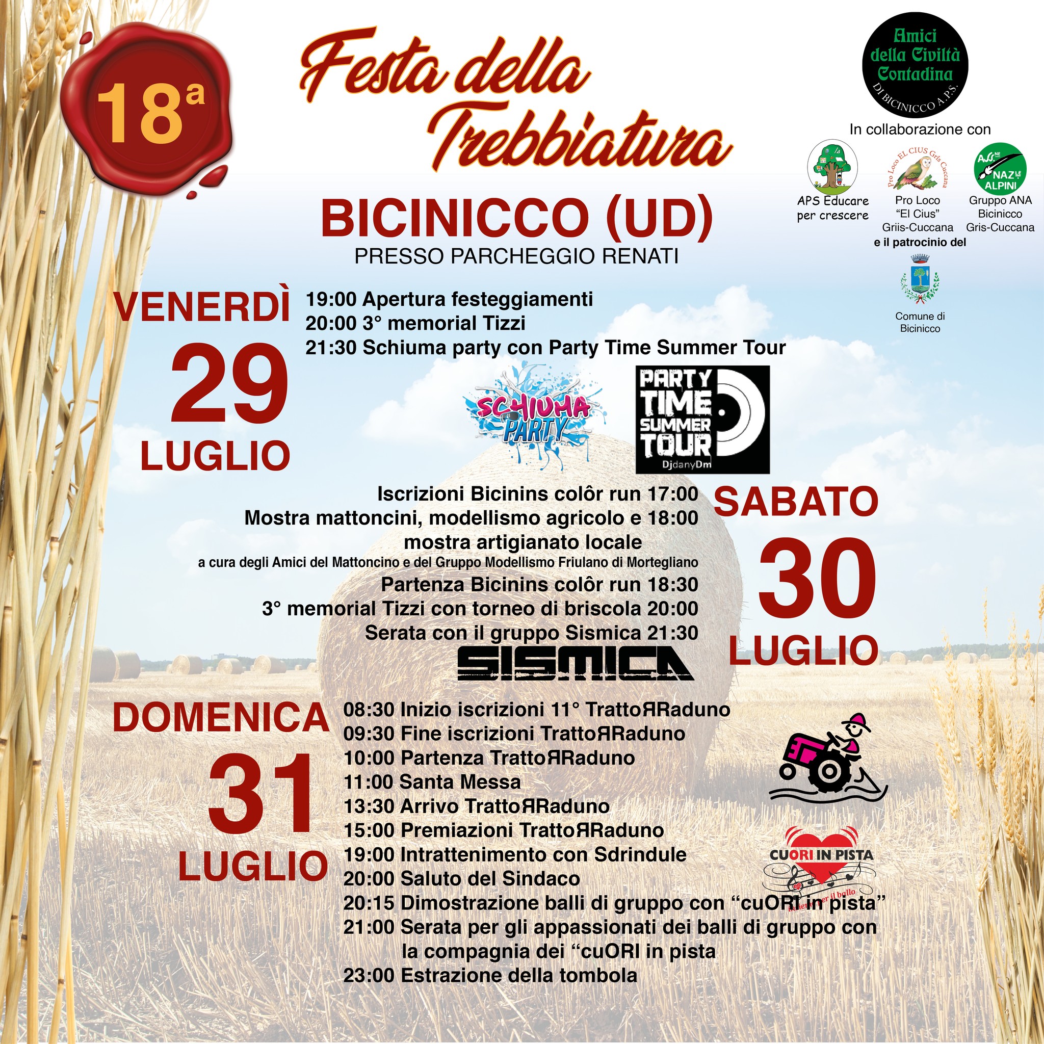 Festa della Trebbiatura, Bicinicco