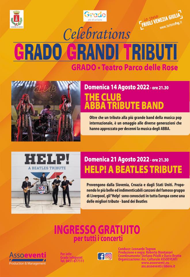 GRADO GRANDI TRIBUTI, THE CLUB - ABBA TRIBUTE
