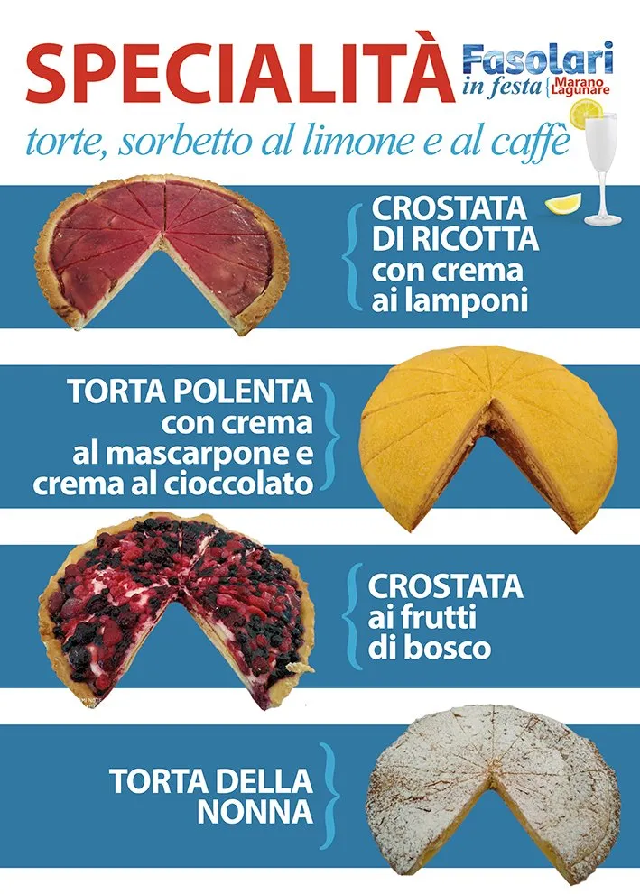 Fasolari in Festa a Marano Lagunare - menù