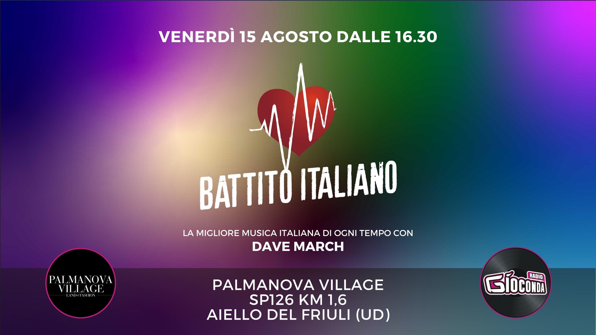 Battito Italiano Live, Palmanova Outlet Village, Aiello del Friuli
