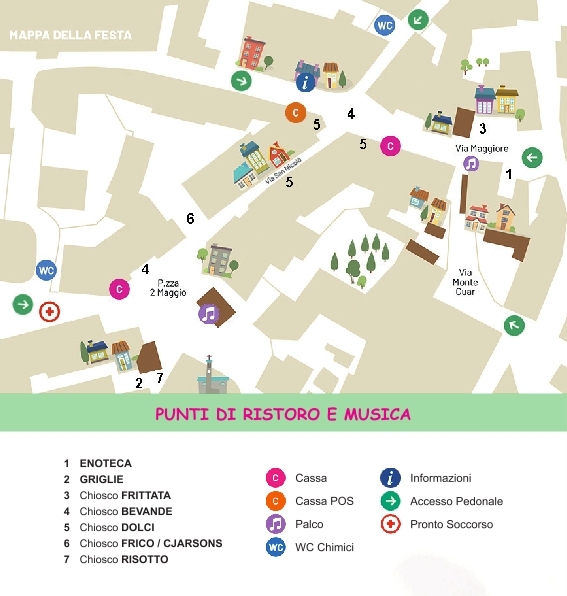 Festa del lampone e del mirtillo - Mappa