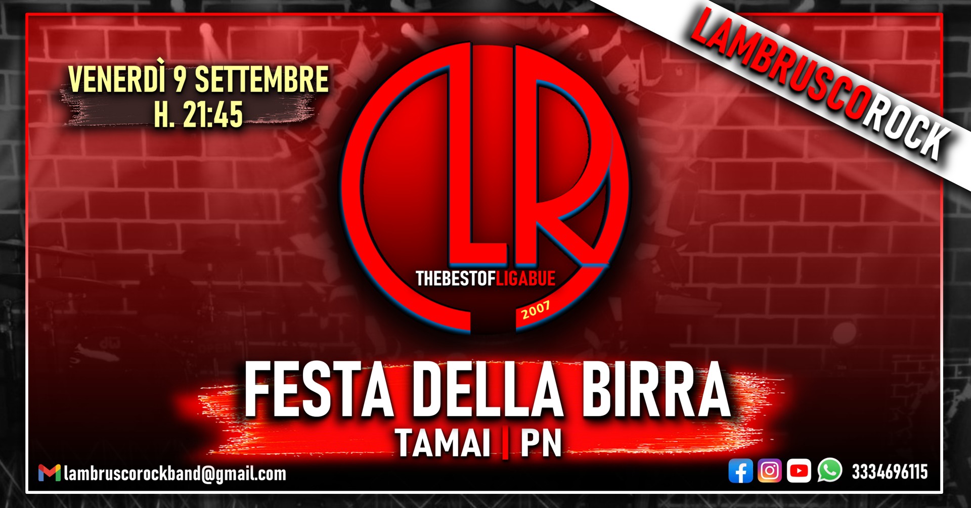 Lambrusco Rock - The Best of Ligabue | Festa della Birra - Tamai di Brugnera