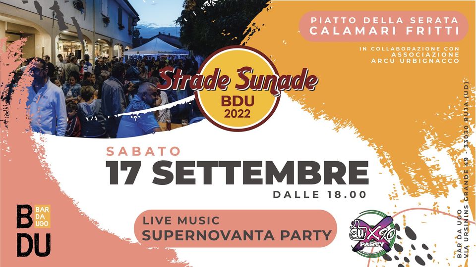 STRADE SUNADE | Sabato 17 Settembre 2022 | Bar da Ugo