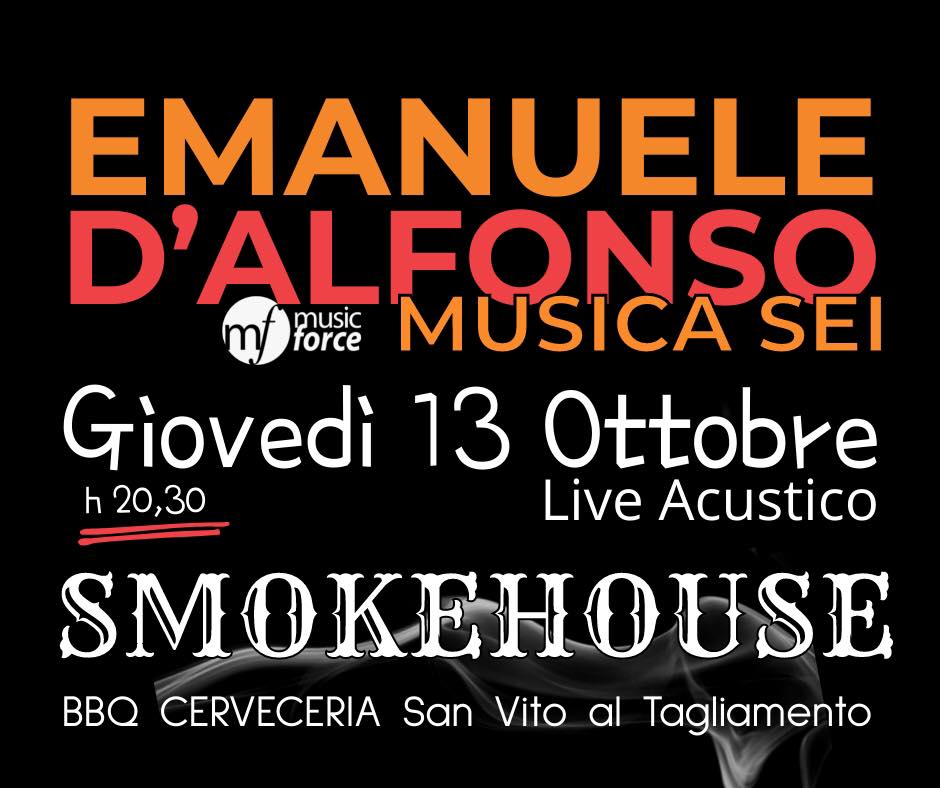 Emanuele D’Alfonso MUSICA SEI al Smokehouse BBQ Cerveceria