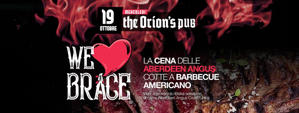 We Love Brace – La cena delle Aberdeen Angus cotte a Barbecue Americano al The Orion’s We Love Brace - La cena delle Aberdeen Angus cotte a Barbecue Americano al The Orion's