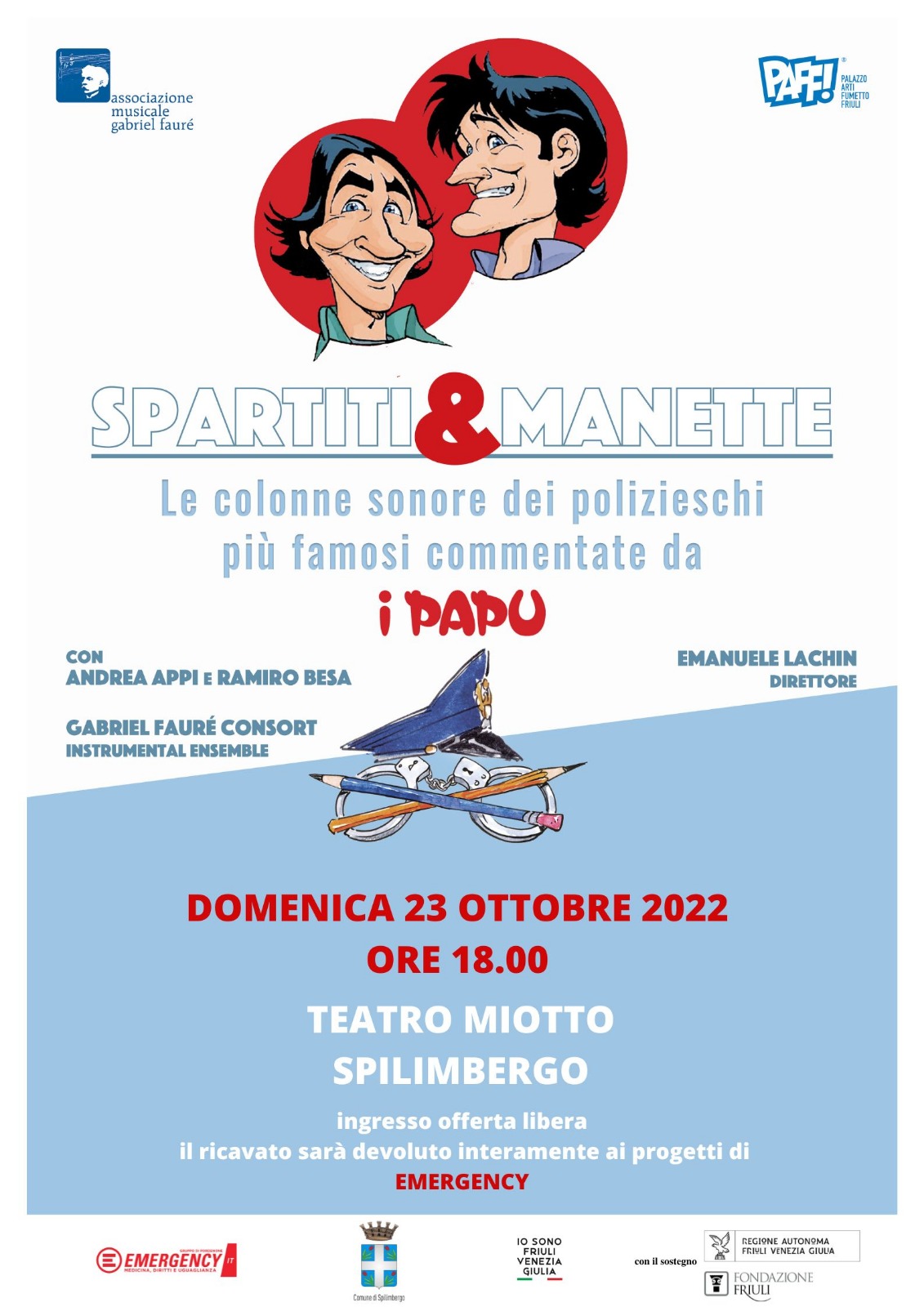 SPARTITI & MANETTE con I Papu ... per Emergency