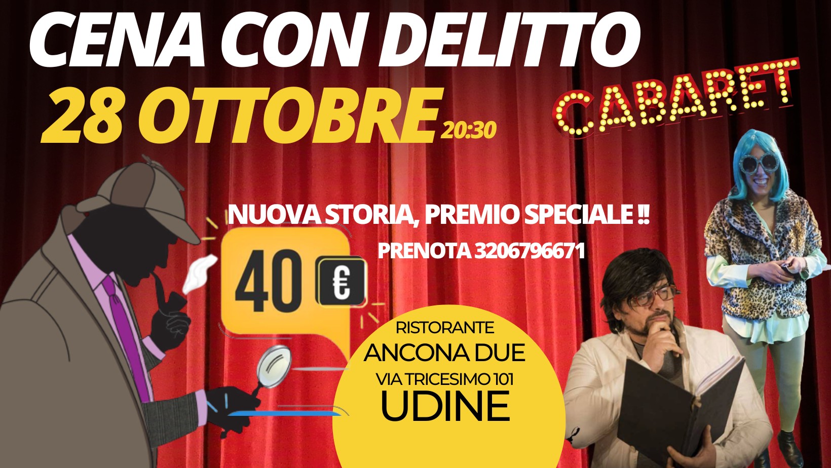 Cena con delitto a Udine
