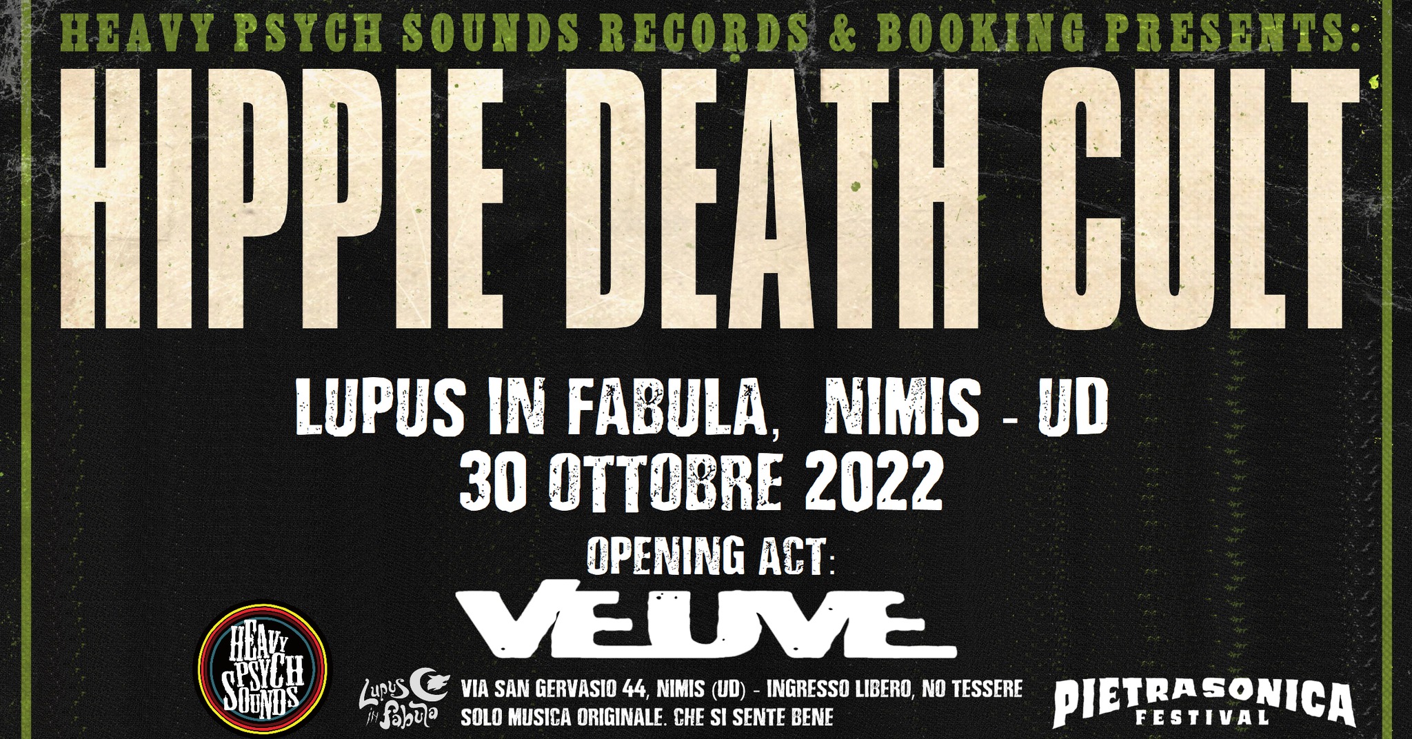 Hippie Death Cult al Lupus in Fabula, Nimis