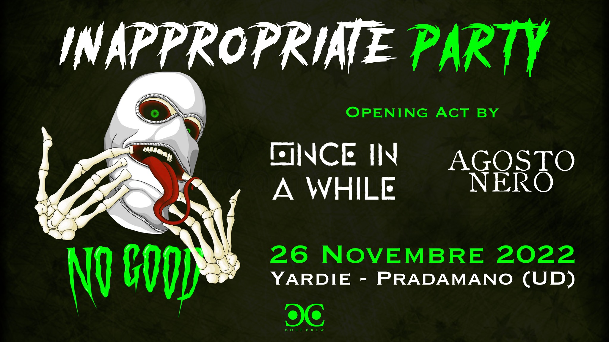 INAPPROPRIATE PARTY w/ No Good + guests allo Yardie, Pradamano - INAPPROPRIATE PARTY w/ No Good + guests allo Yardie, Pradamano