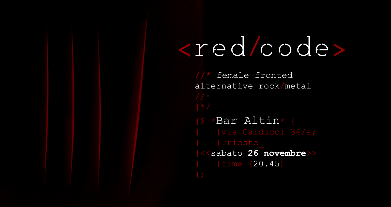 Red Code live al Bar Altin: birthday party! - Red Code live al Bar Altin