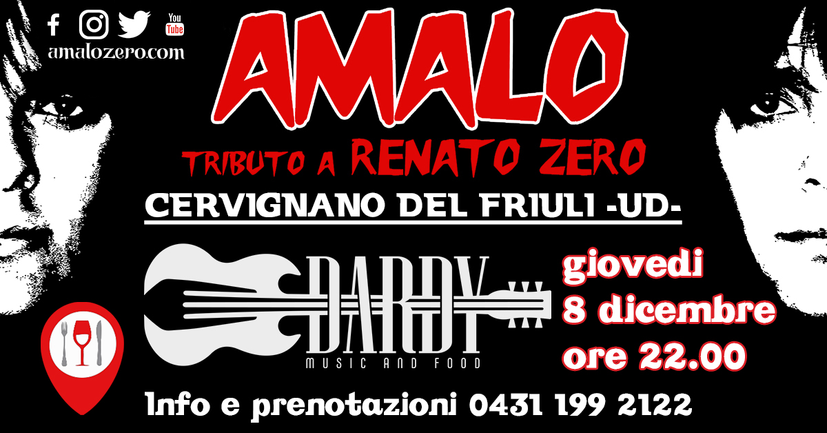 AMALO - Renato Zero Tribute al DARDY
