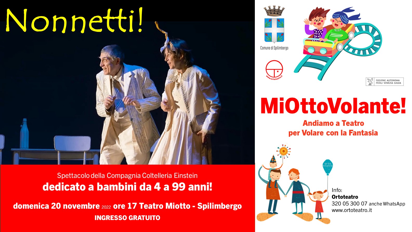 NONNETTI spettacolo per bambini, famiglie e nonni