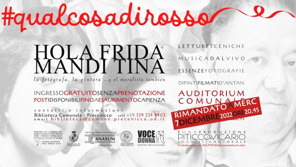 HOLA FRIDA MANDI TINA la fotógrafa, la pintora... y el muralista también
