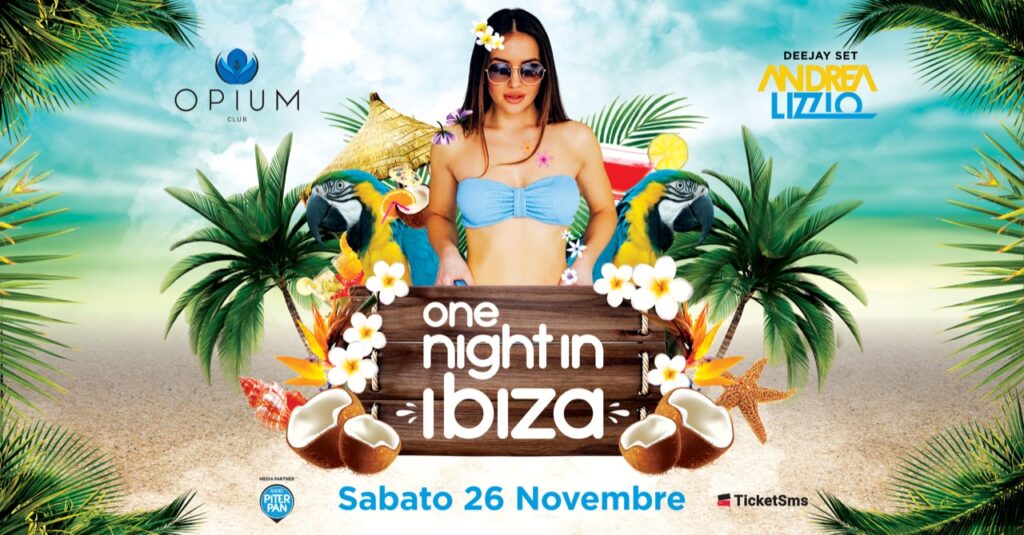 Sabato 26.11 | One Night In Ibiza - One Night In Ibiza
