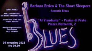BARBARA ERRICO & THE SHORT SLEEPERS – AL VIANDANTE PASIAN DI PRATO – BARBARA ERRICO & THE SHORT SLEEPERS