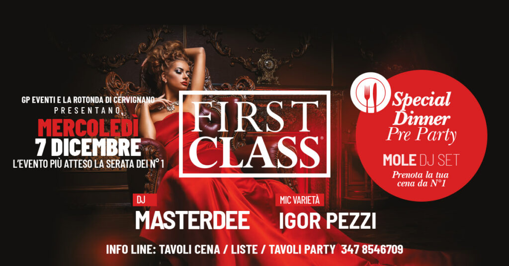 FIRST CLASS Solo per N°1