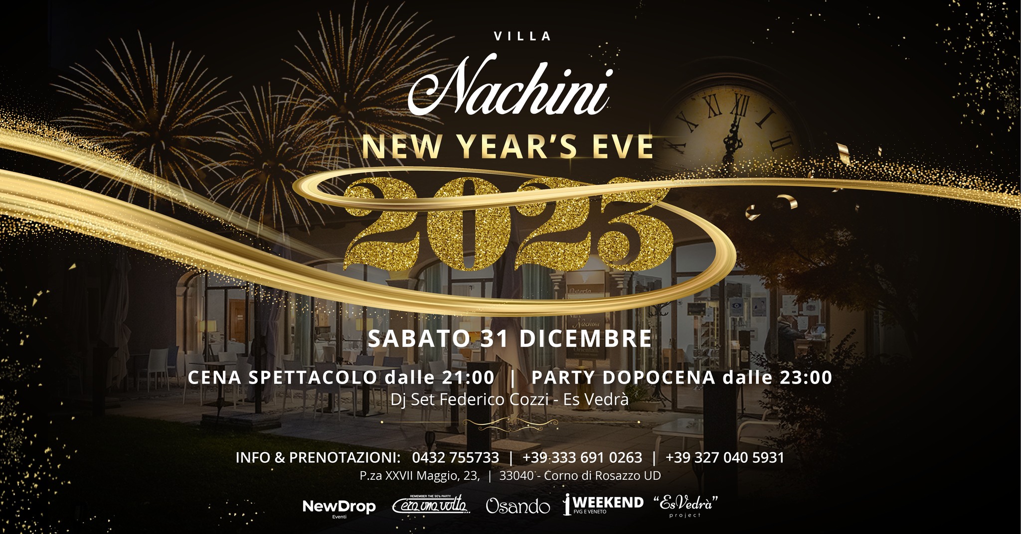 VILLA NACHINI | NEW YEAR'S EVE 2023 - VILLA NACHINI | NEW YEAR'S EVE 2023