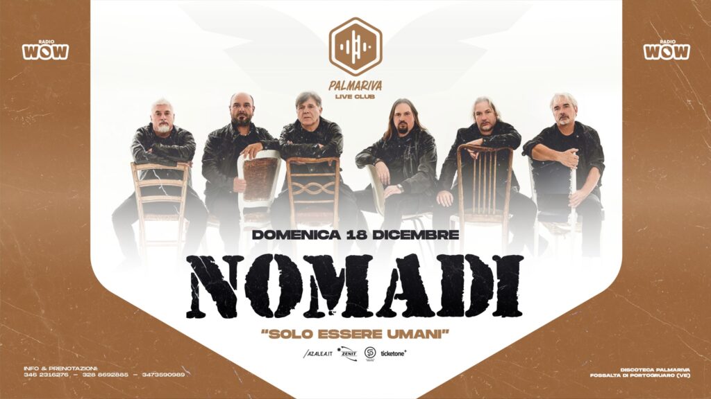 NOMADI in concerto Palmariva Live Club, Fossalta di Portogruaro