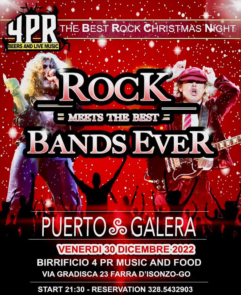 ROCK MEETS THE BEST BANDS EVER al Birrificio 4PR Farra d’Isonzo