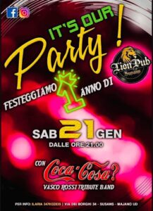 324102617_1627299907720993_58916447492925791_n Coca Cosa? Buon Compleanno LION Pub