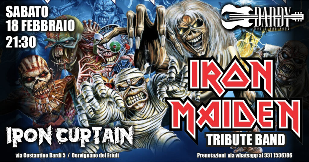Iron Curtain, IRON MAIDEN Tribute Band, cervignano del friuli
