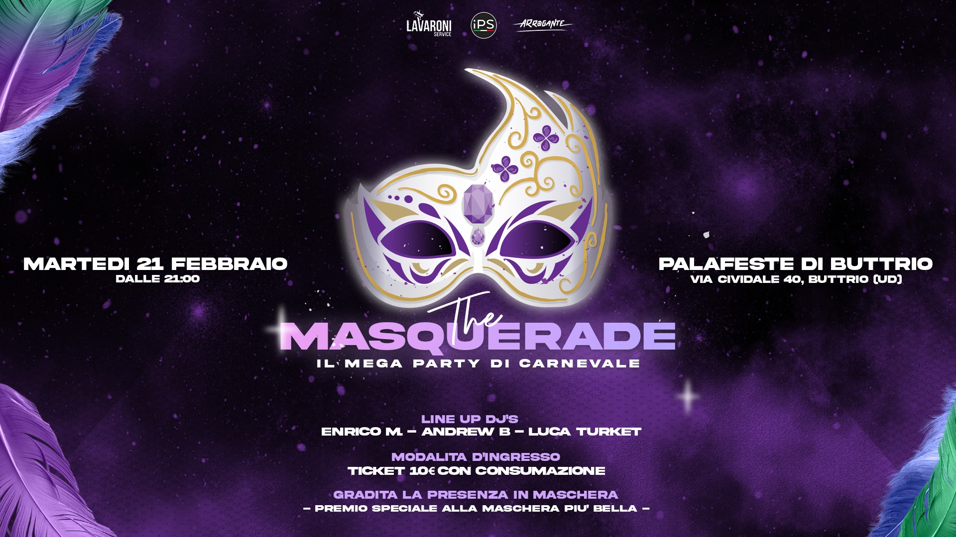 The Masquerade, Il mega party di carnevale The Masquerade, Il mega party di carnevale