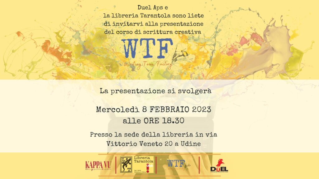 Presentazione Bottega di scrittura creativa WTF