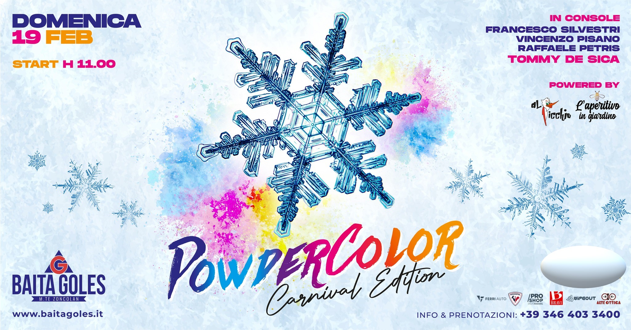 Powder Color, La festa dei Colori a Carnevale, sutrio