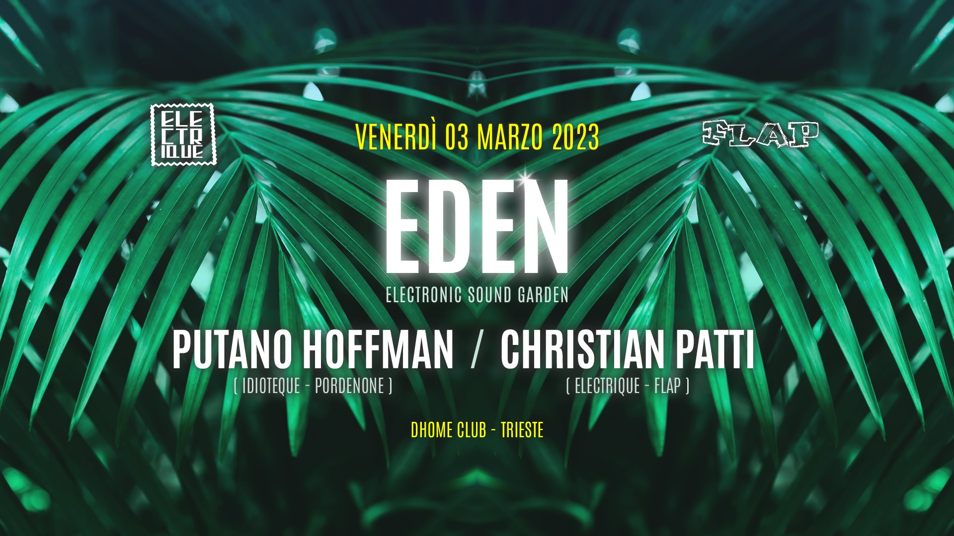 EDEN, Electronic Sound Garden, Putano Hoffman, Trieste