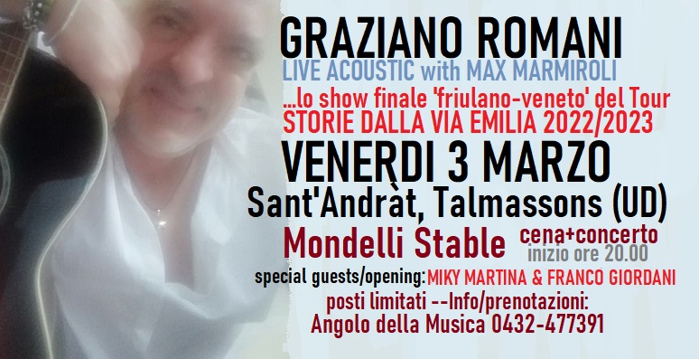 GRAZIANO ROMANO live acoustic with Max Marmiroli