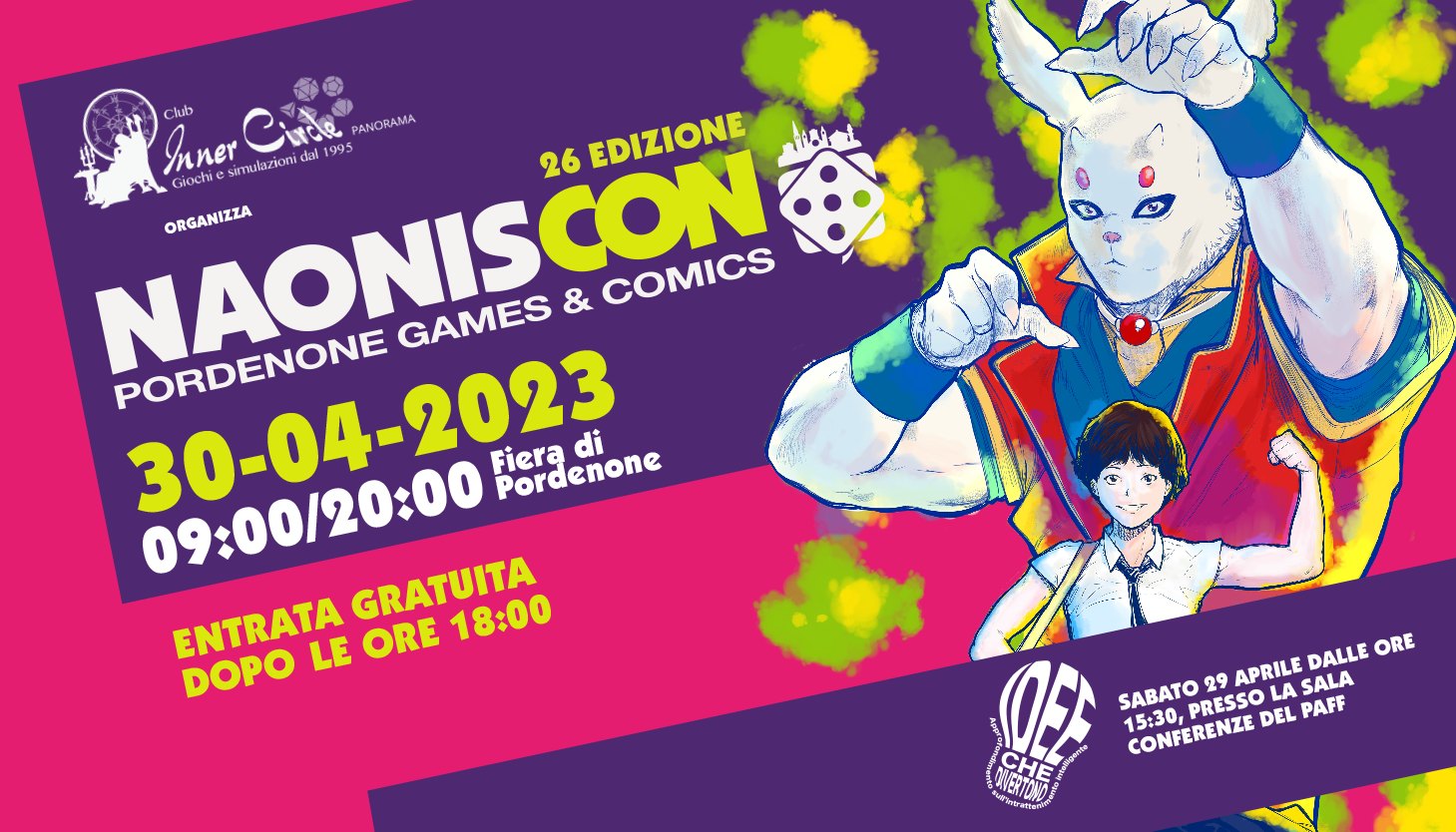 NaonisCon 2023, Pordenone Games e Comics, Pordenone