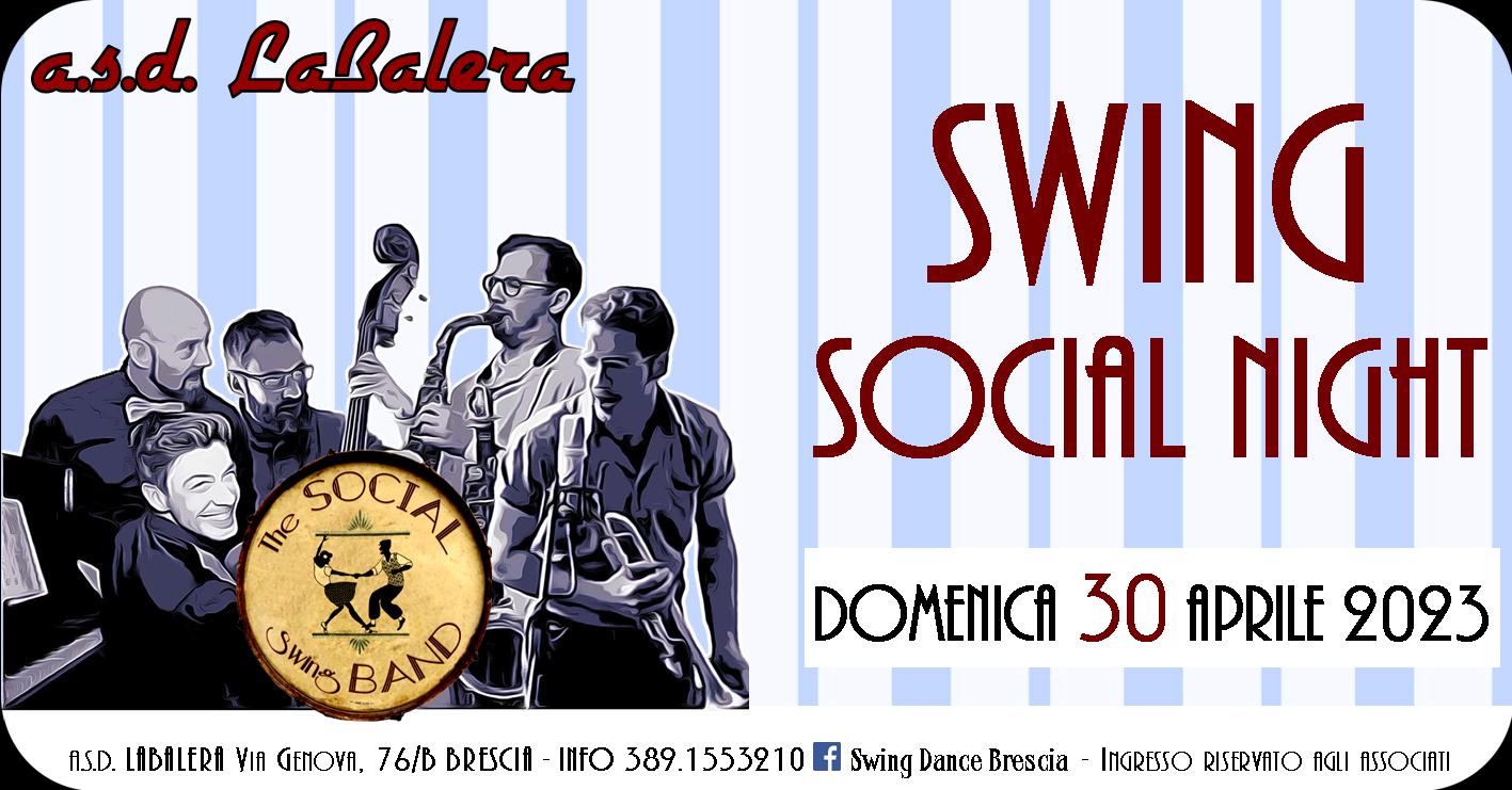SWING SOCIAL NIGHT CON THE SOCIAL SWING BAND