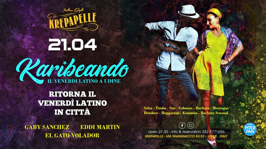 KREPAPELLE, KARIBEANDO, Il Venerdì Latino in Citta', Udine