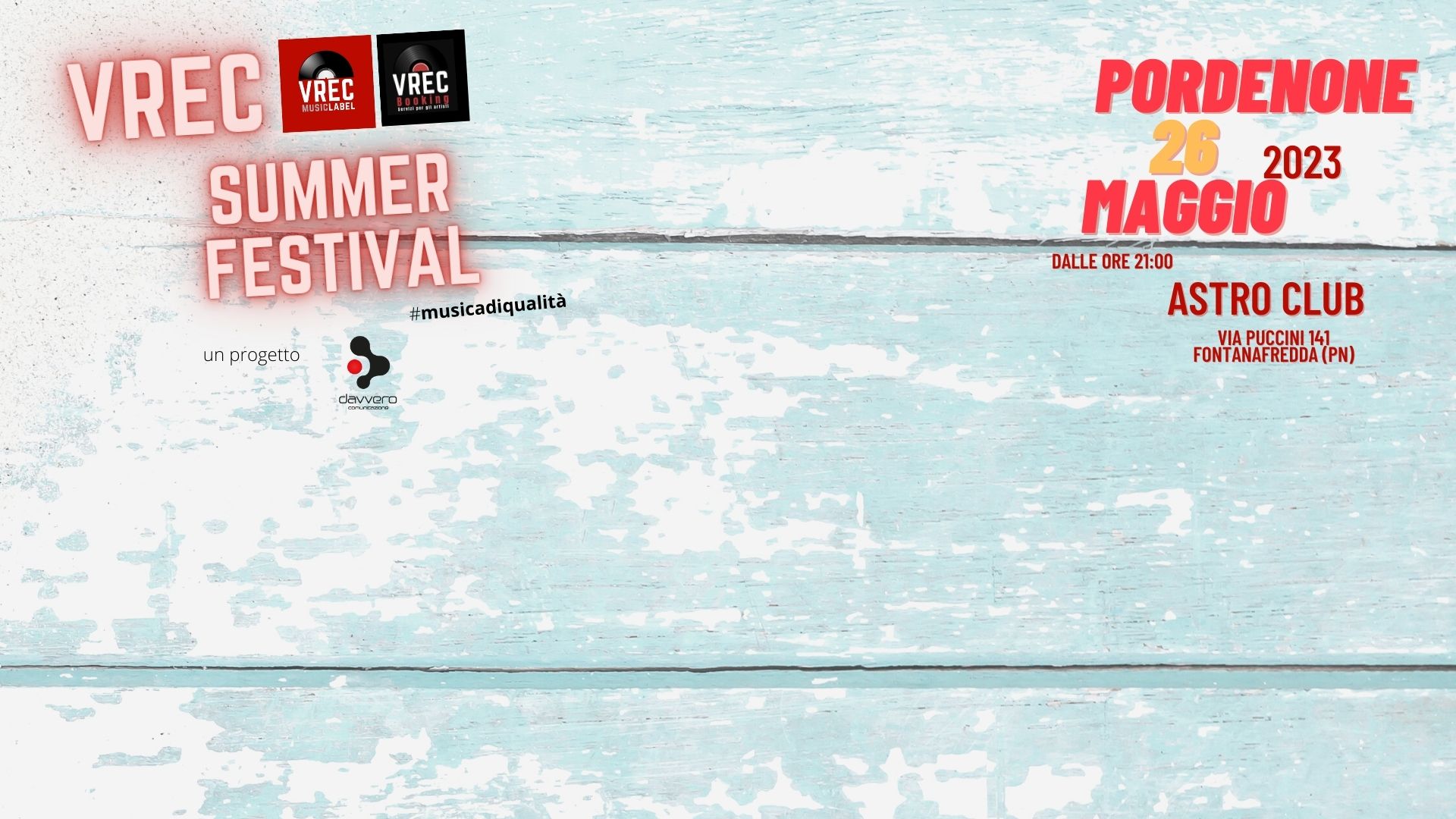 Vrec Summer Festival / PORDENONE - EventiFVG.it