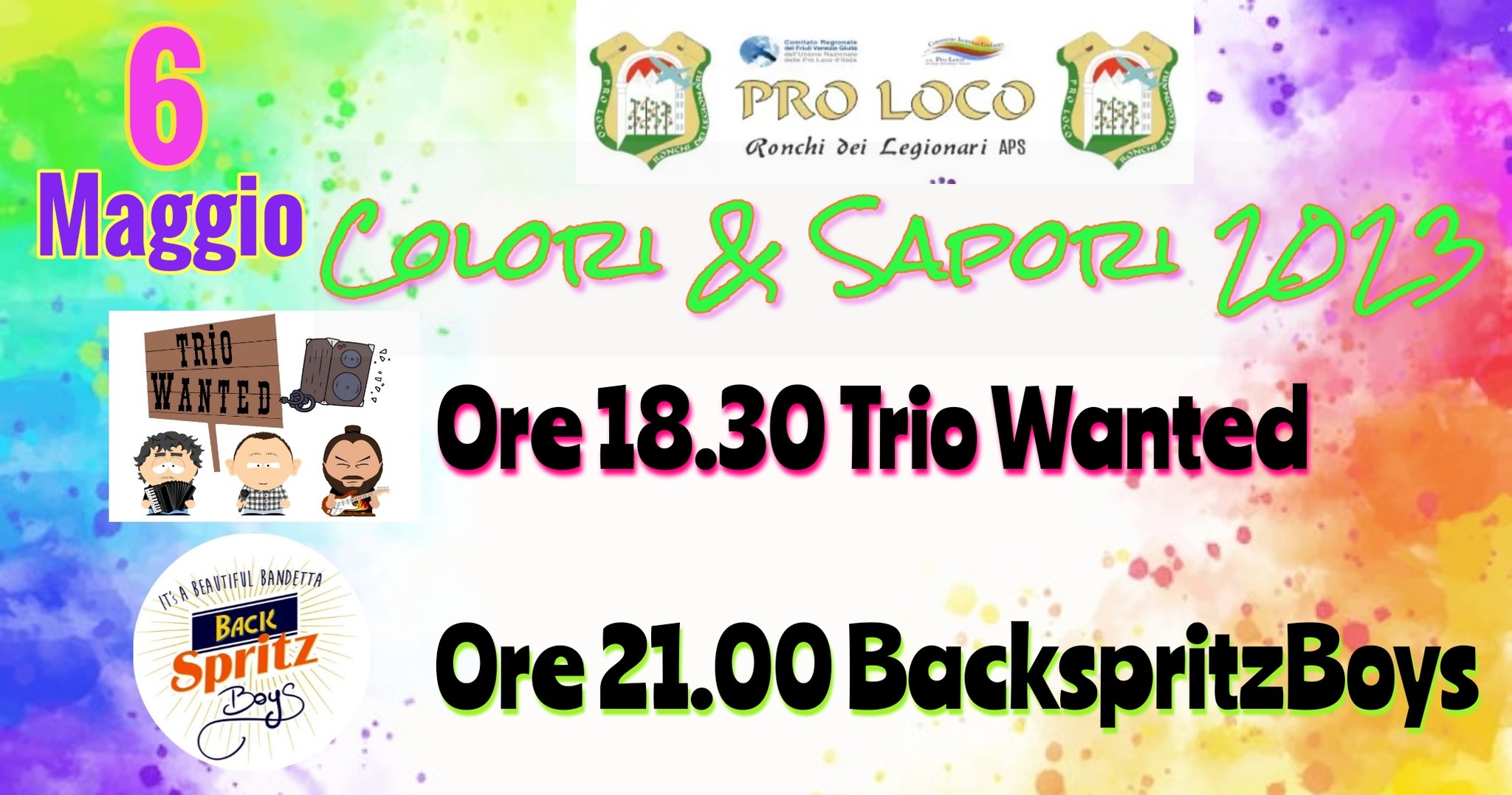 Trio Wanted Live a Colori e Sapori 2023 - EventiFVG.it