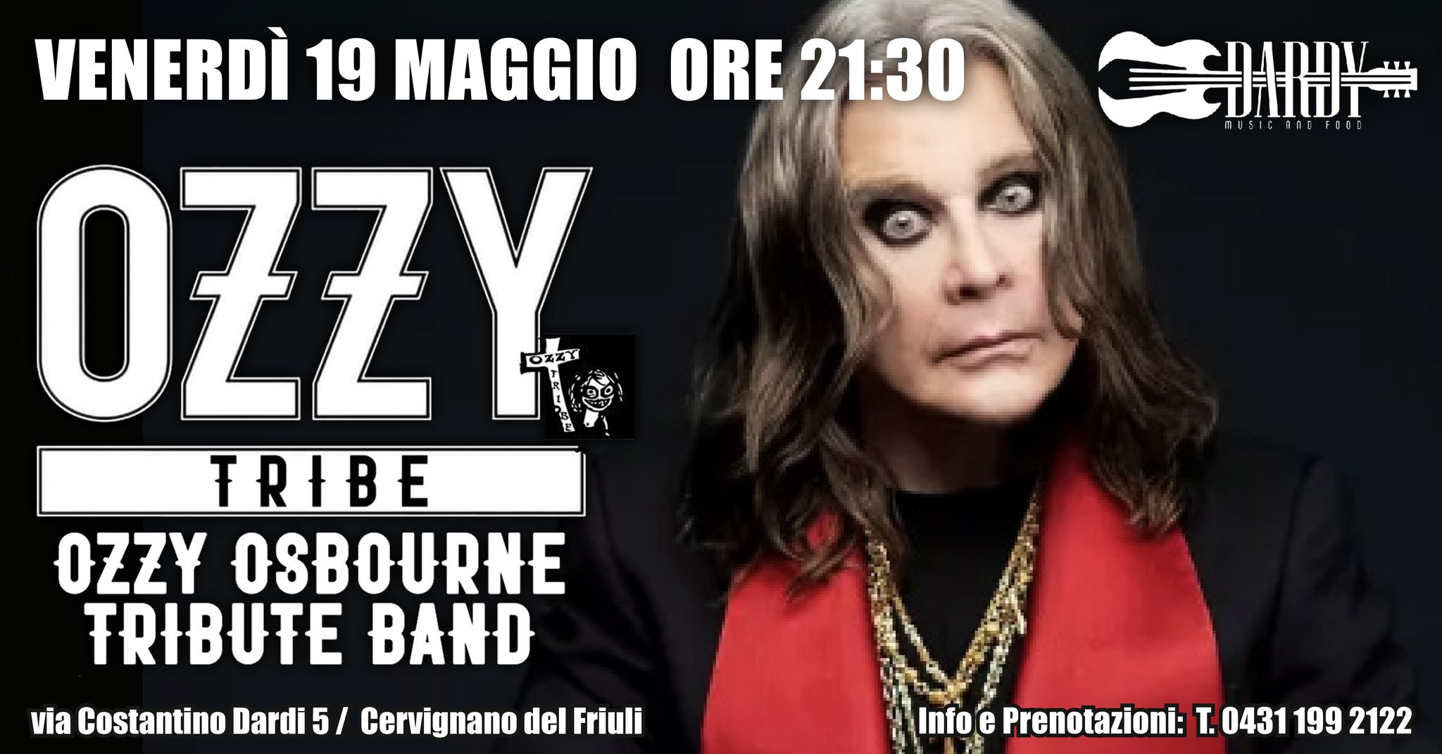 Ozzy Tribe - OZZY OSBOURNE Tribute Band - Ozzy Tribe - OZZY OSBOURNE Tribute Band - EventiFVG.it