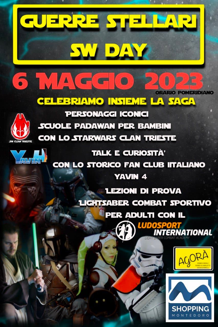 🪐Guerre Stellari🪐 SW DAY al Montedoro S.C. - 🪐Guerre Stellari🪐 SW DAY al Montedoro S.C. - EventiFVG.it