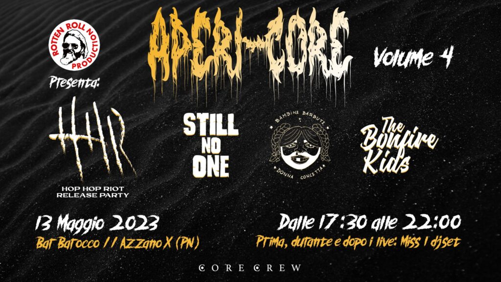 Rotten Roll Production presents: APERICORE VOL.4 + HOP HOP RIOT RELEASE PARTY! - Rotten Roll Production presents: APERICORE VOL.4 + HOP HOP RIOT RELEASE PARTY! - EventiFVG.it